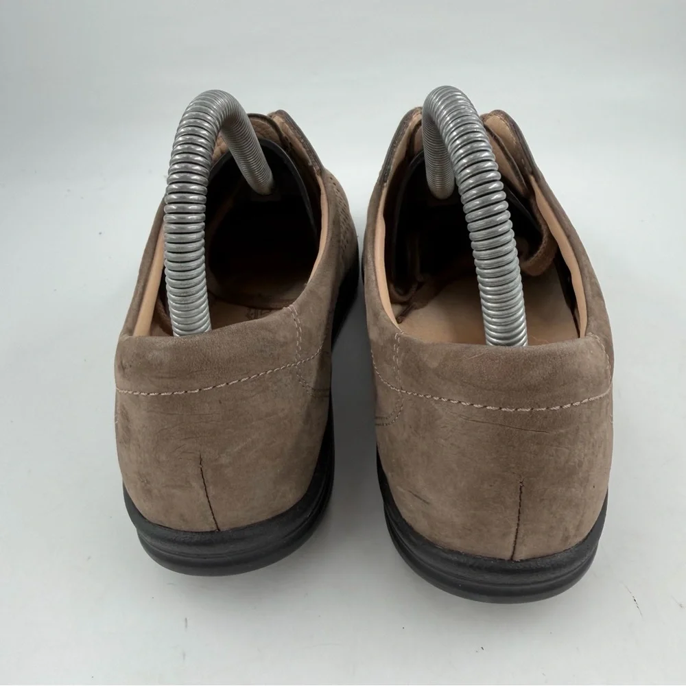 Finn Comfort Women’s Harajuka Finnamic-SZ 7.5-Taupe Leather Flat Oxford Shoe